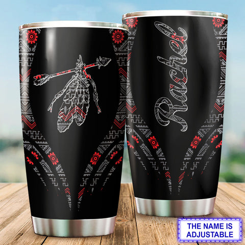 TB250513M11 Feather Custom Name Native American 20oz Tumbler