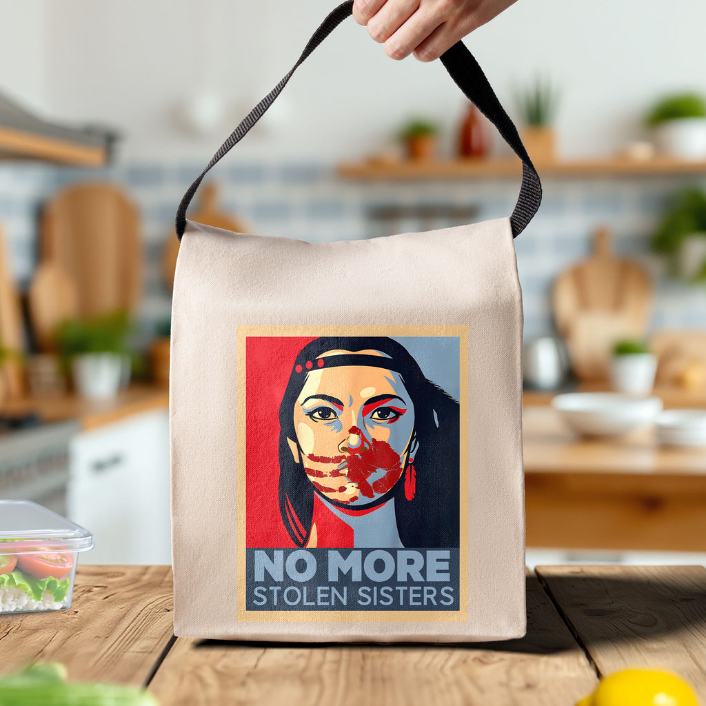 TS00193 I Wear Red For My Sisters Native American Canvas Lunch Bag