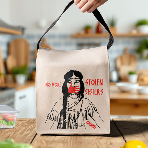 TS00205 I Wear Red For My Sisters Native American Canvas Lunch Bag