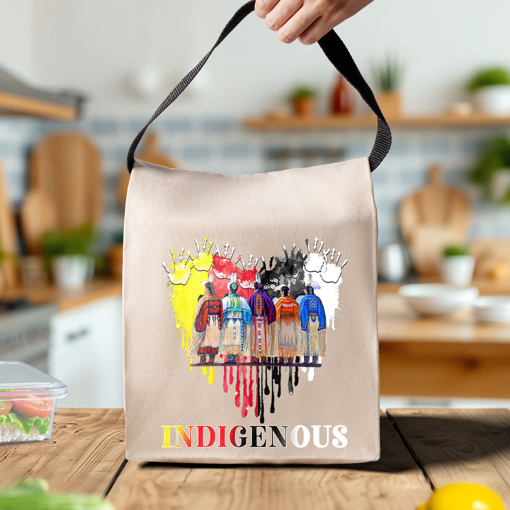 TS0077 Native American Canvas Lunch Bag