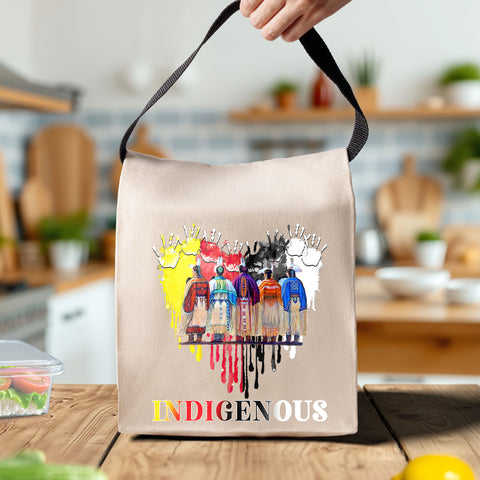 TS0077 Native American Canvas Lunch Bag
