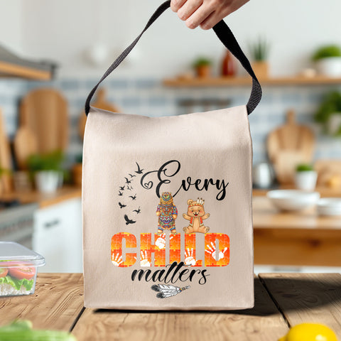 TS0094 Every Child Matters Native American Canvas Lunch Bag