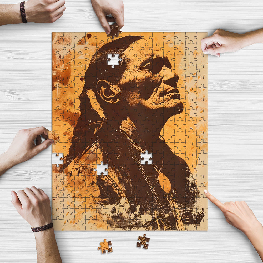 The Last Chief of The Kwahadi Vintage Rectangle Puzzle