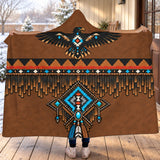 Thunderbird Native American-Inspired Hooded Blanket HD3dm002