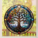 Tree of Life Native American Custom Shape Water Ripple Acrylic Hanging Ornament