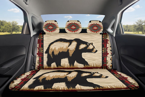 Tribal Bear Car Back Seat Cover Set Native American-Inspired Home Decor – GB-NAT00900
