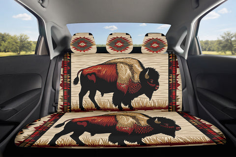 Tribal Bison Car Back Seat Cover Set Native American-Inspired Home Decor – GB-NAT00902