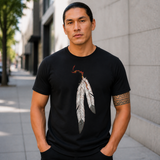 Tribal Feather Native American-Inspired 2D T-Shirt TSm006