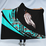 Tribal Feather Native American-Inspired Hooded Blanket CBT0024