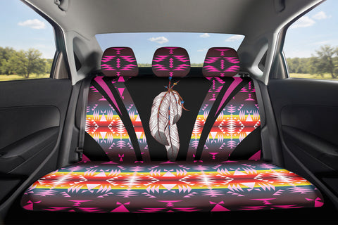 Tribal Feather Car Back Seat Cover Set Native American-Inspired Home Decor – LB00199