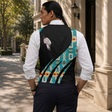 Tribal Feather Native American Suit Vest Jacket Print Front & Back GB-HW000813