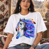 Tribal Horse Native American-Inspired 2D T-Shirt TSm030