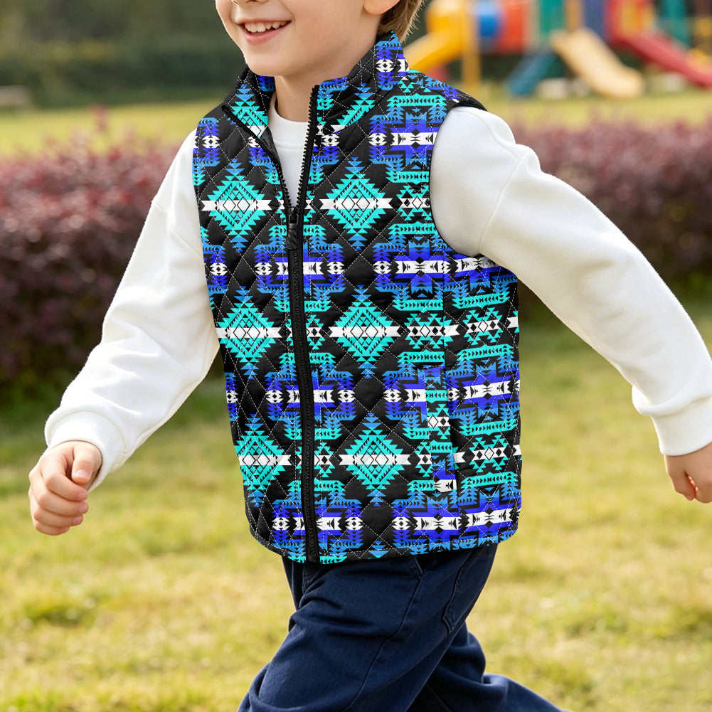 Tribal Pattern Native American-Inspired Children's Quilted Lightweight Vest GB-NAT00656-02