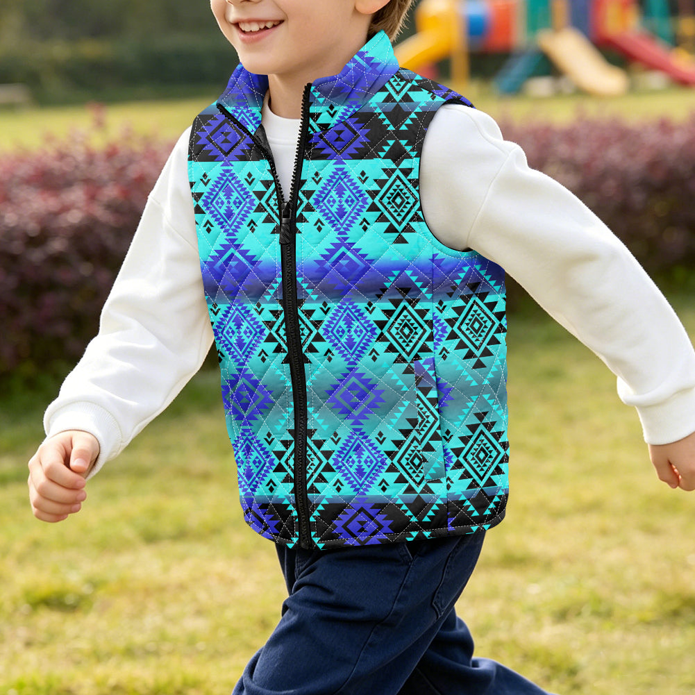 Tribal Pattern Native American-Inspired Children's Quilted Lightweight Vest GB-NAT00688