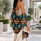 Tribal Pattern Native American-Inspired Faux Cashmere Shawl GB-NAT00321