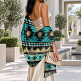 Tribal Pattern Native American-Inspired Faux Cashmere Shawl GB-NAT00509