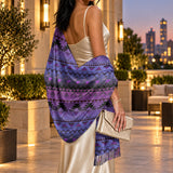 Tribal Pattern Native American-Inspired Faux Cashmere Shawl GB-NAT00601-02