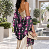 Tribal Pattern Native American-Inspired Faux Cashmere Shawl GB-NAT00773