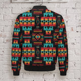 Tribal Pattern Native American-Inspired Men's Quilted Jacket GB-NAT00046-02