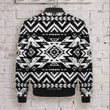 Tribal Pattern Native American-Inspired Men's Quilted Jacket GB-NAT00441