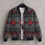 Tribal Pattern Native American-Inspired Quilted Jacket GB-NAT00595