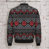 Tribal Pattern Native American-Inspired Quilted Jacket GB-NAT00595