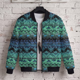 Tribal Pattern Native American-Inspired Quilted Jacket GB-NAT00601