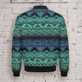 Tribal Pattern Native American-Inspired Quilted Jacket GB-NAT00601