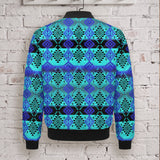 Tribal Pattern Native American-Inspired Quilted Jacket GB-NAT00688
