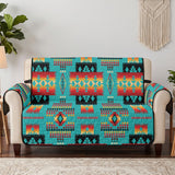 Tribal Pattern Native American-Inspired Quilted Sofa Cover - Loveseat or 3-Seater GB-NAT00029