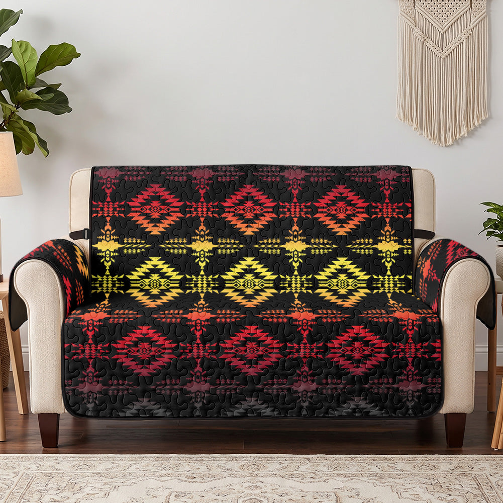 Tribal Pattern Native American-Inspired Quilted Sofa Cover - Loveseat or 3-Seater GB-NAT00727