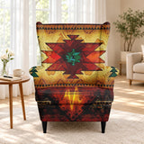 Tribal Pattern Native American-Inspired Wingback Chair Slipcover GB-NAT00068