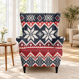 Tribal Pattern Native American-Inspired Wingback Chair Slipcover GB-NAT00527