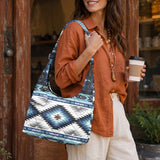 Tribal Pattern Native American-Inspired Women's Quilted Hobo Bag GB-NAT00528