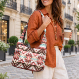 Tribal Pattern Native American-Inspired Women's Quilted Hobo Bag GB-NAT00540