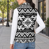 Tribal Pattern Native American-Inspired Women's Quilted Jacket Vest GB-NAT00441
