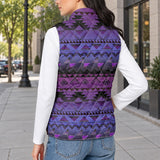 Tribal Pattern Native American-Inspired Women's Quilted Jacket Vest GB-NAT00601-02