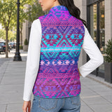 Tribal Pattern Native American-Inspired Women's Quilted Jacket Vest GB-NAT00701