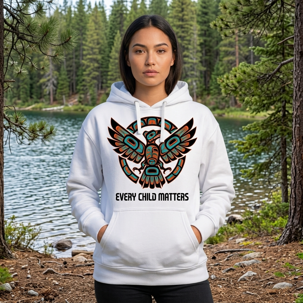 Tribal Thunderbird Native American-Inspired 2D Hoodie HDm031
