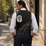 Tribal Wolf Native American Suit Vest Jacket Print Front & Back GB-HW000829