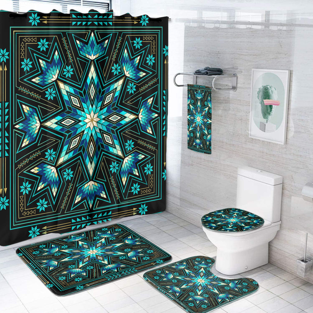 Turquoise and Blue Native American Bathroom set DS260730M12