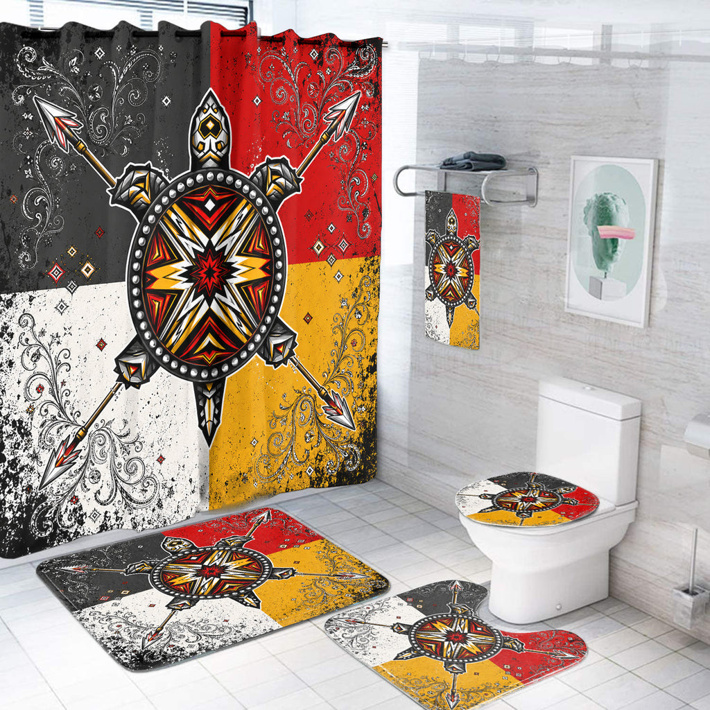 Turtle Tribal Native American Bathroom set DS260731M02