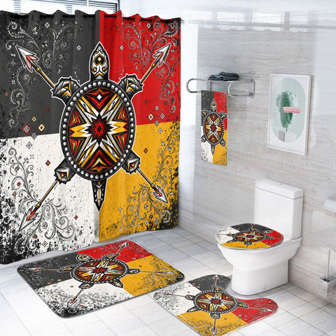 Turtle Tribal Native American Bathroom set DS260731M02