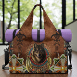 VB250924M03 Wolf Native American Vest Gym Bag