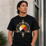 We Are All Connected Medicine Wheel Native American-Inspired 2D T-Shirt TSm070