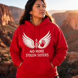 White Wings Handprint Native American-Inspired 2D Hoodie HDm003