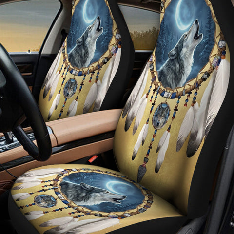 Wolf Dreamcatcher S Native American-Inspired Car Seat Cover – DS260506M05