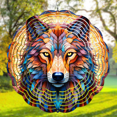 Wolf Native Mandela v2 Wind Spinner