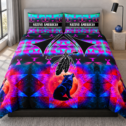 Wolf Spirit Native American-Inspired Bedding Set HD251114M08