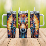 Wolf Native Mandela v2 Hanlde Tumbler 40oz